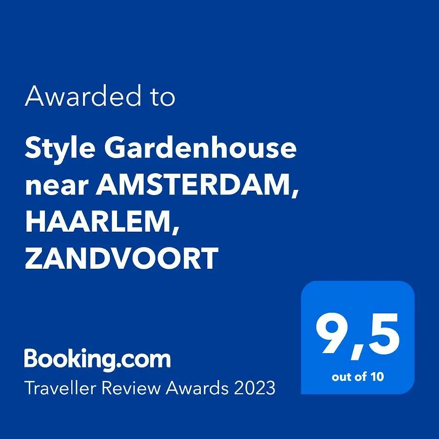 Style Gardenhouse near AMSTERDAM, HAARLEM, ZANDVOORT Zwanenburg